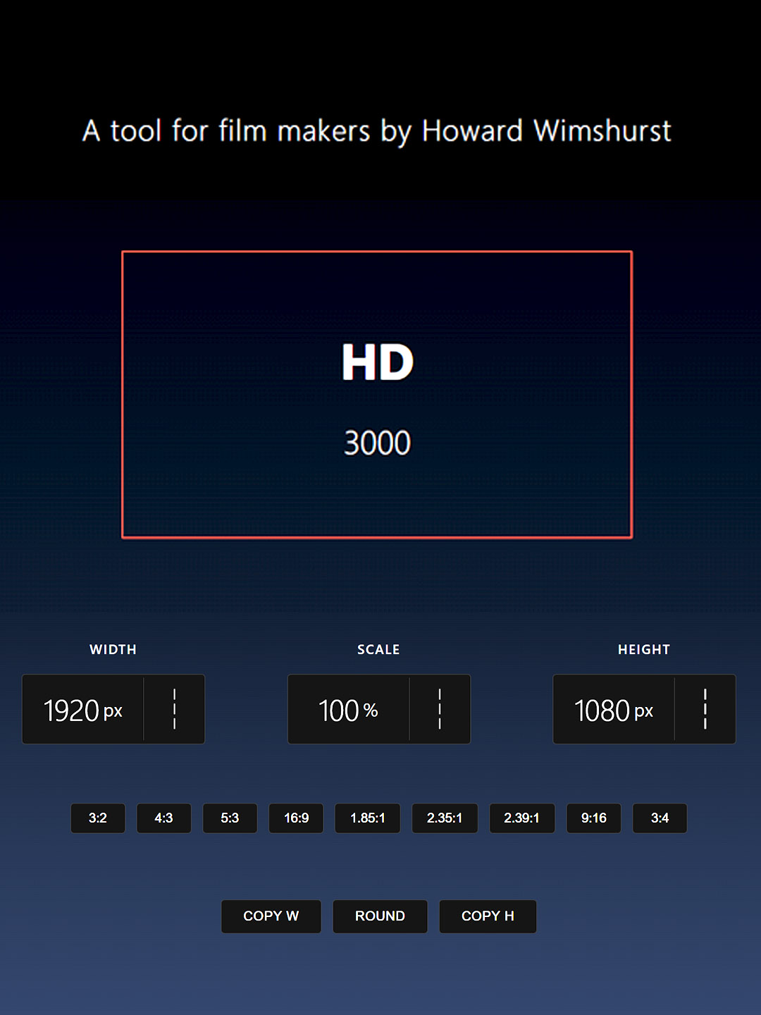 Aspect Ratio Calculator