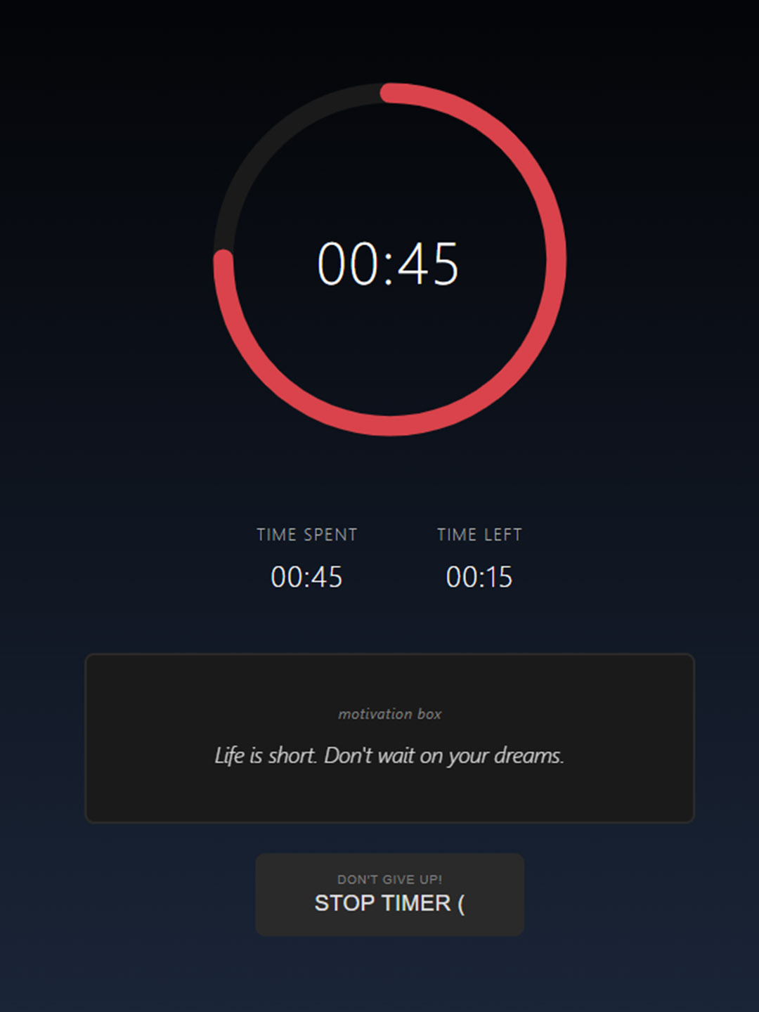 Drawing Timer